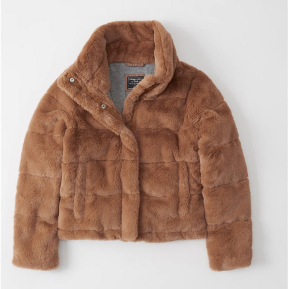 Abercrombie Faux-Fur Puffer Jacket